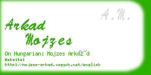 arkad mojzes business card